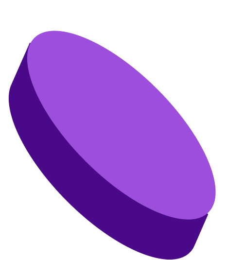 Slanted oval illustration
